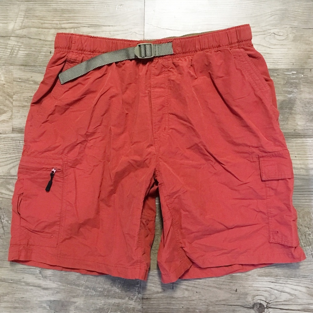 Columbia Mens Swim Trunks Board Shorts Red Sz L - Picture 1 of 3